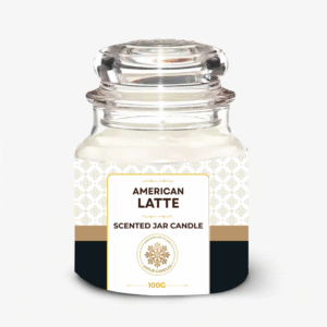 Jaipur Candles Dome Jar Scented Candle | 100 Grams, 1 Candle (American Latte)