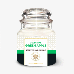 Jaipur Candles Dome Jar Scented Candle | 100 Grams, 1 Candle (Green Apple)