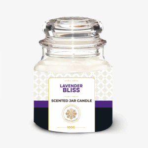 Jaipur Candles Dome Jar Scented Candle | 100 Grams, 1 Candle (Lavender)