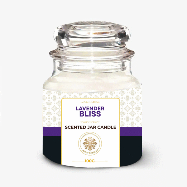 Jaipur Candles Dome Jar Scented Candle | 100 Grams, 1 Candle (Lavender)