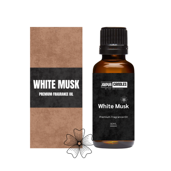 Jaipur Candles Premium Fragrance oil- 30ML (White Musk)
