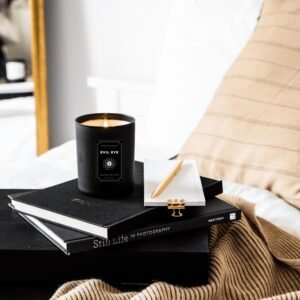 Jaipur Candles Premium Frosted Scented Candle | 175 Grams, 1 Candle (Evil Eye)