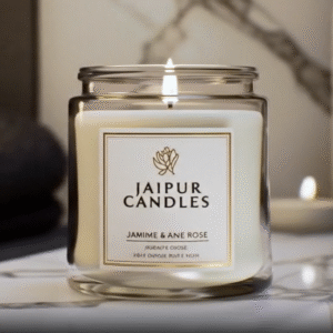 Jaipur Candles Premium Glass Jar Scented Candle - 100g