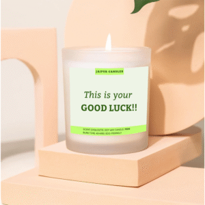 Jaipur Candles Frosted Jar Candle | 150g Scented | Candle for Gift | This is Your Good Luck